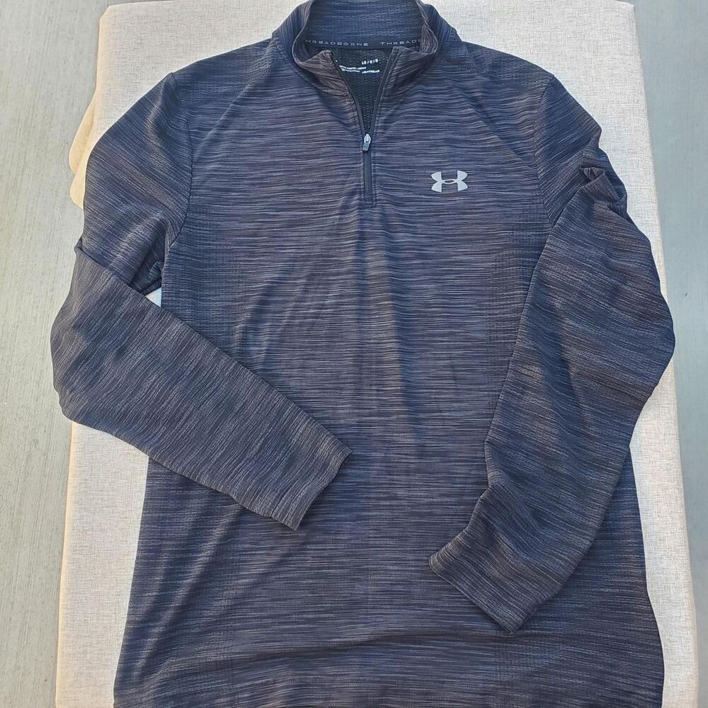 Under-armour Men's Black and Grey Sweatshirt